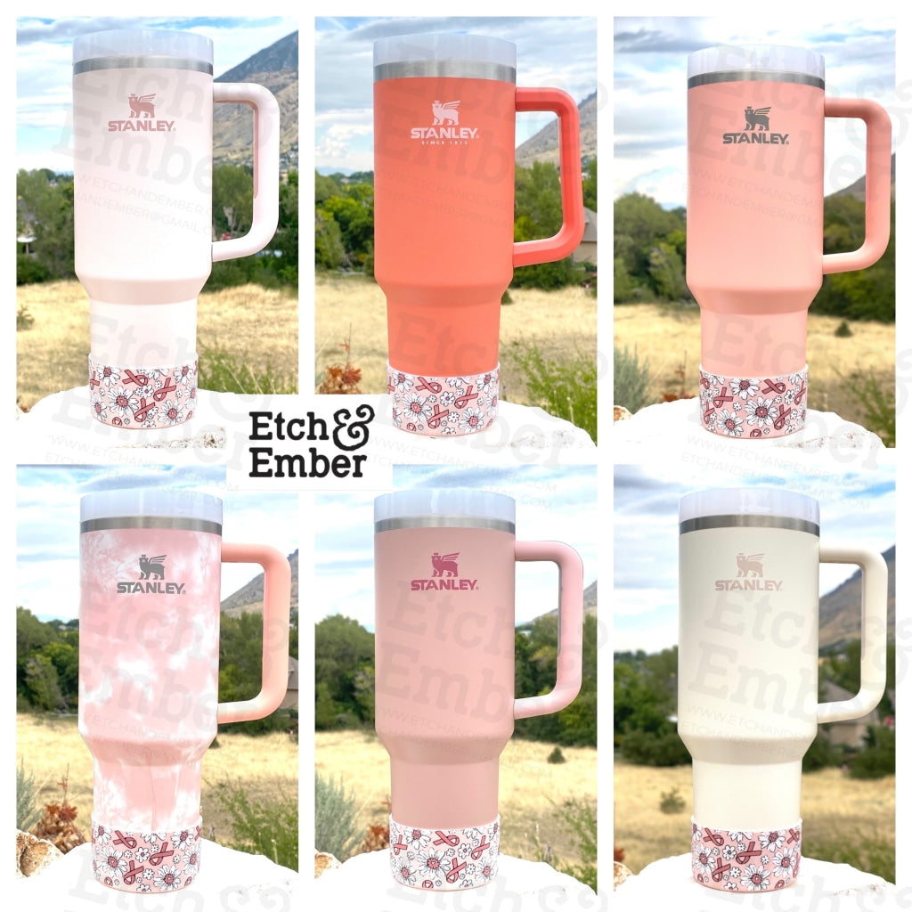 Breast Cancer Awareness Tumbler Boot -Fall Fits 20-40Oz