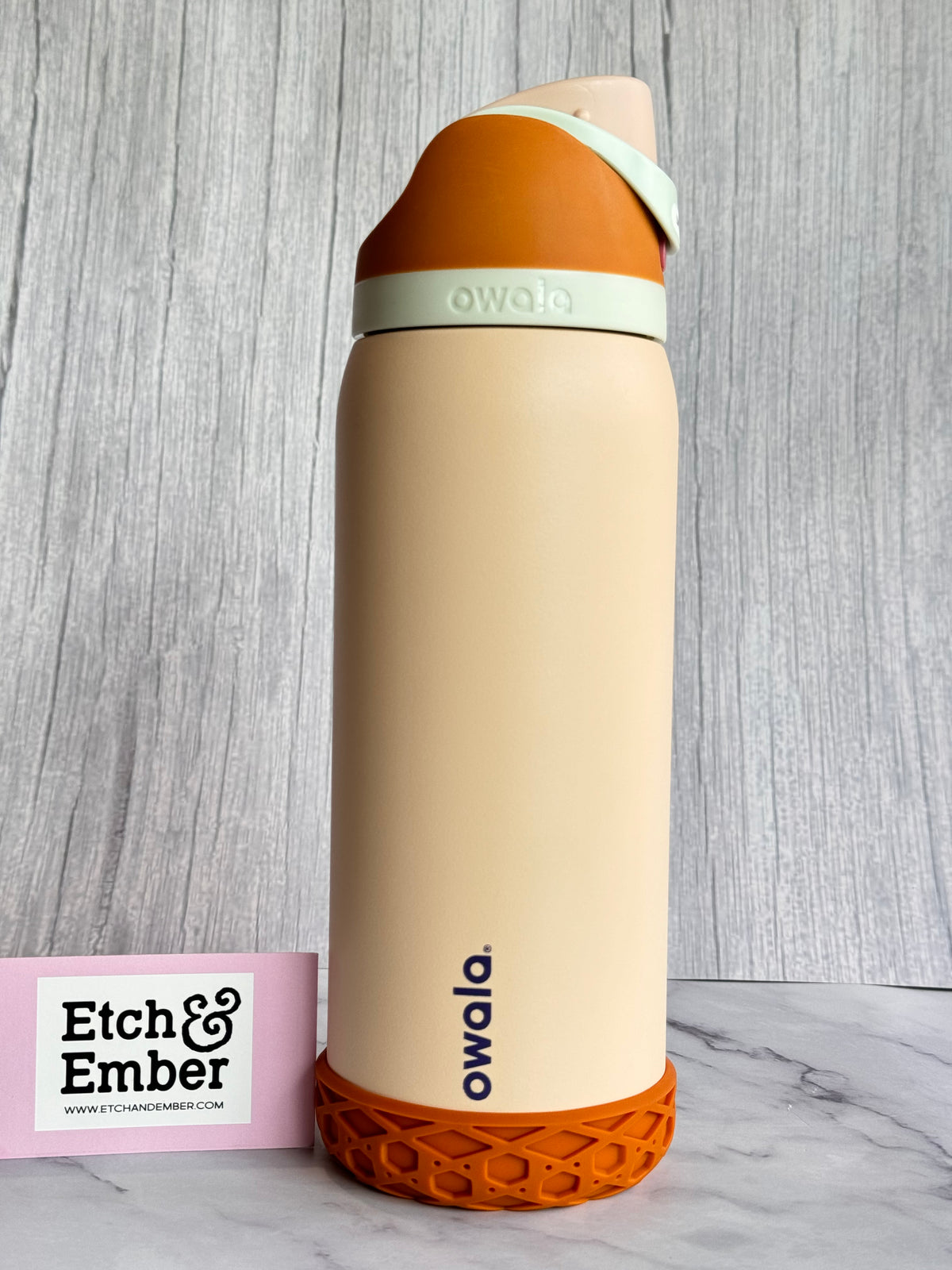 Burnt Ochre 3.25" waffle shorty silicone boot – view 3