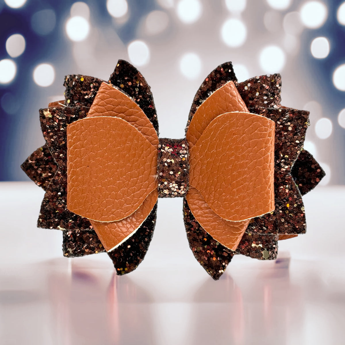 Camel Glitter Tumbler Bow for Stanley