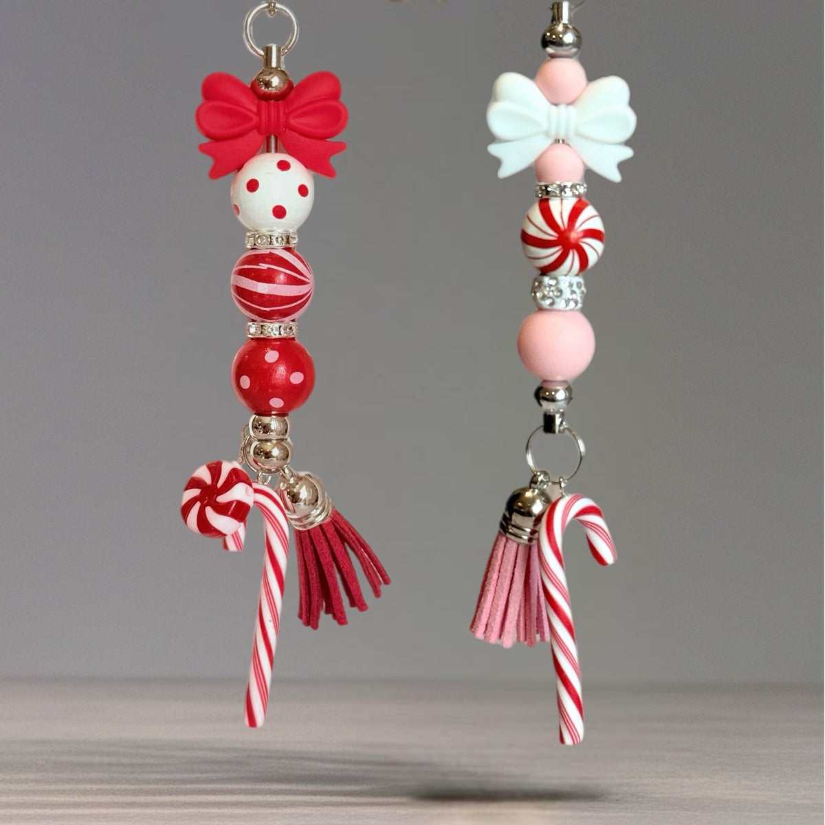 Candy Cane Deluxe Bar Charm- Tumbler Handle Charm for Stanley