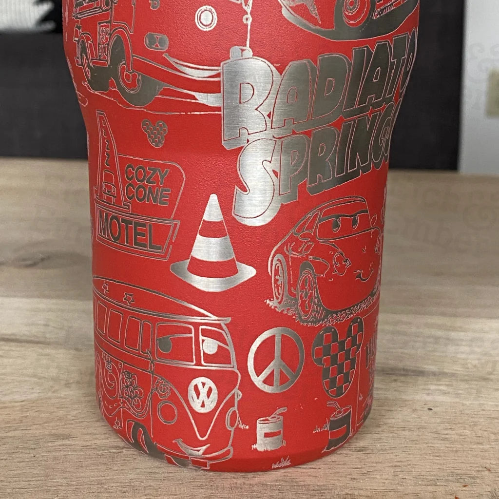 Cars Themed Stanley Ice Flow 30Oz Engraved Tumbler