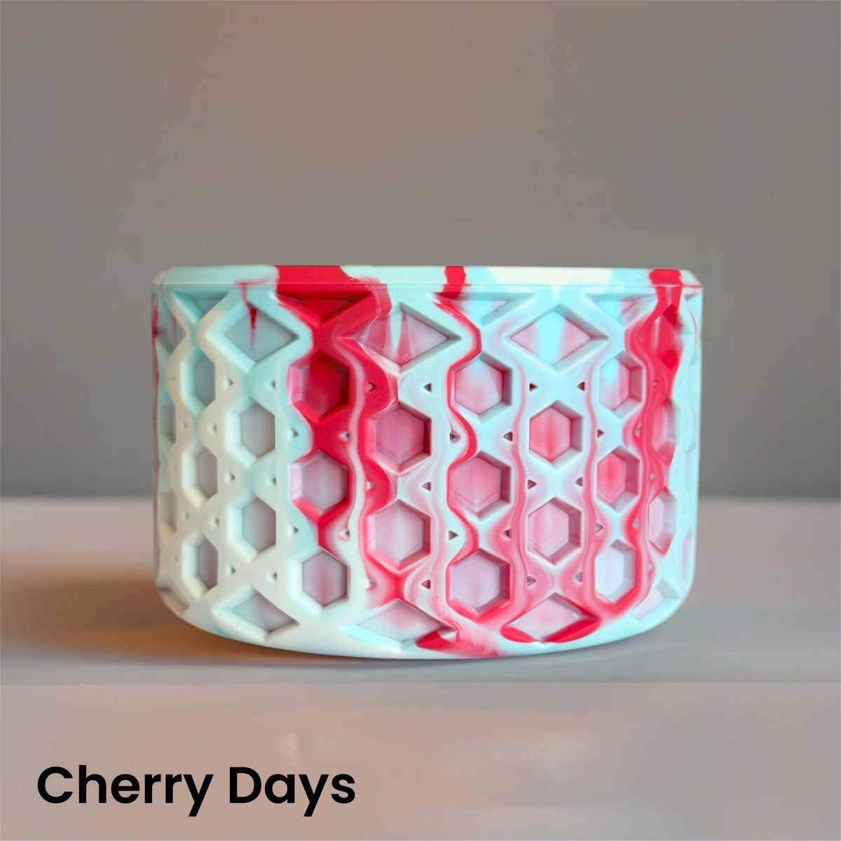 Cherry Days pearl waffle silicone tumbler boot – view 3