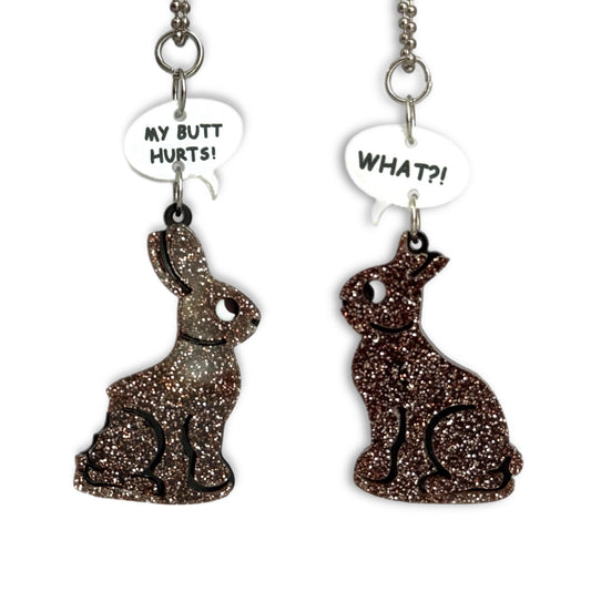 Chocolate Bunny Tumbler Handle Charm for Stanley