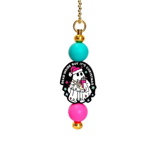 Christmas Ghost Tumbler Handle Charm for Stanley