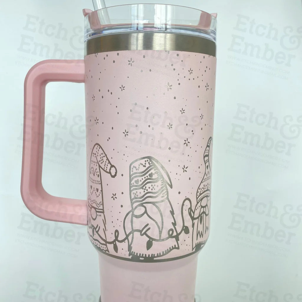 christmas stanley tumblers Christmas Gnomes Custom Stanley Adventure Quencher 40 oz tumbler