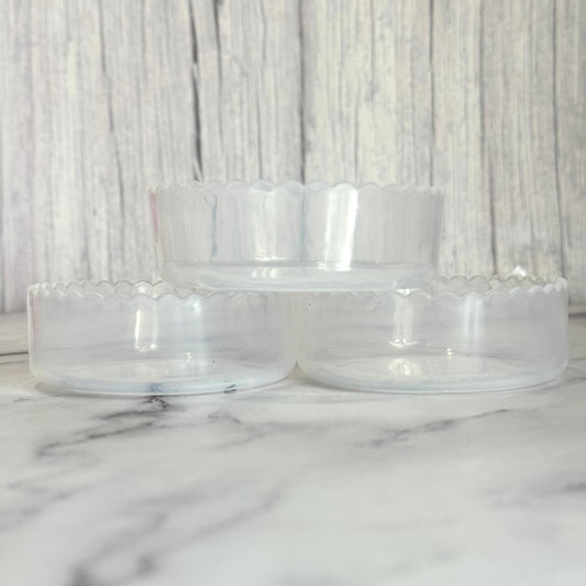 CLEAR 3.25in Scalloped Shorty Boot