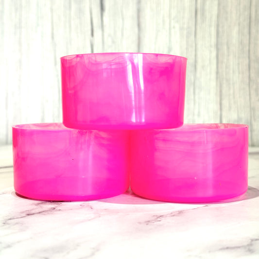 Clear Marble Tinted Hot Pink Boot for Stanley