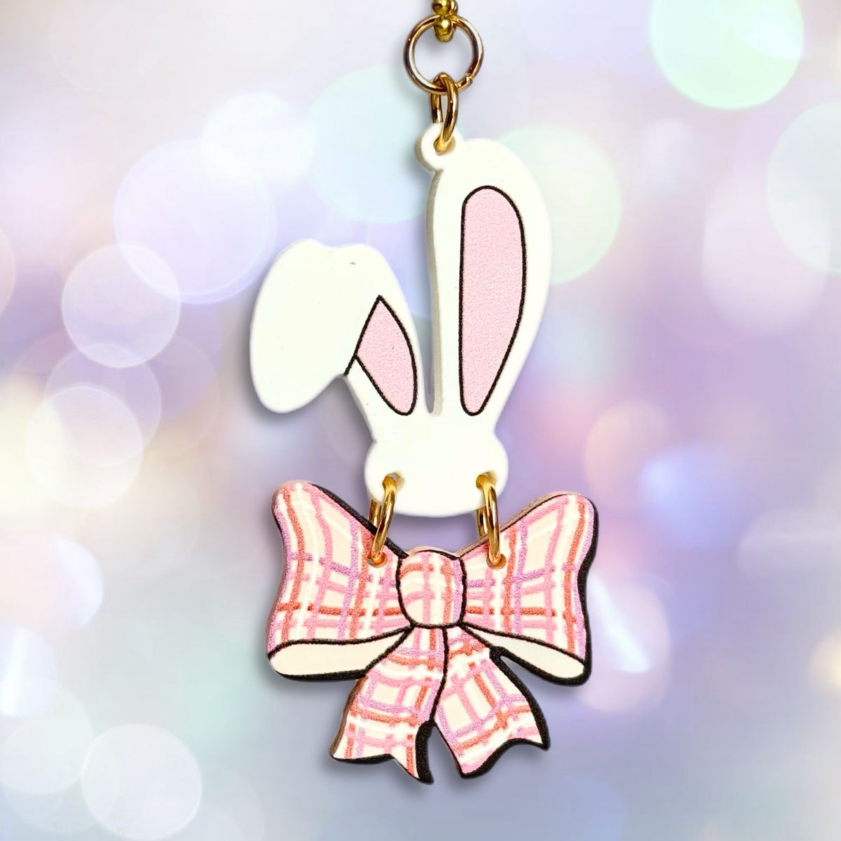 Coquette Bunny Tumbler Handle Charm for HydroJug
