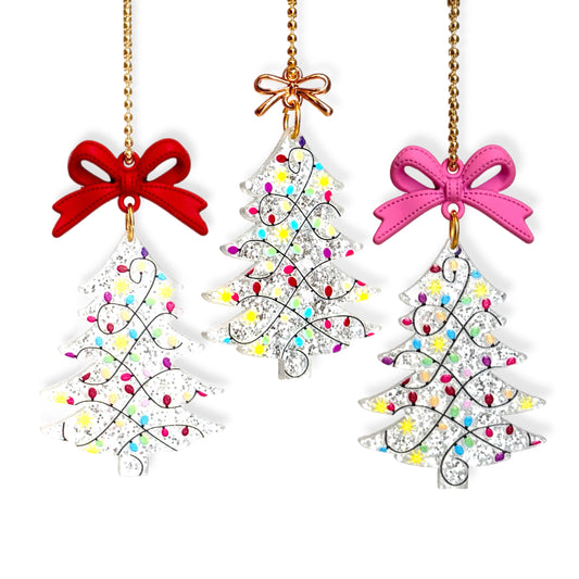 Coquette Christmas Tree Tumbler Handle Charm for Stanley