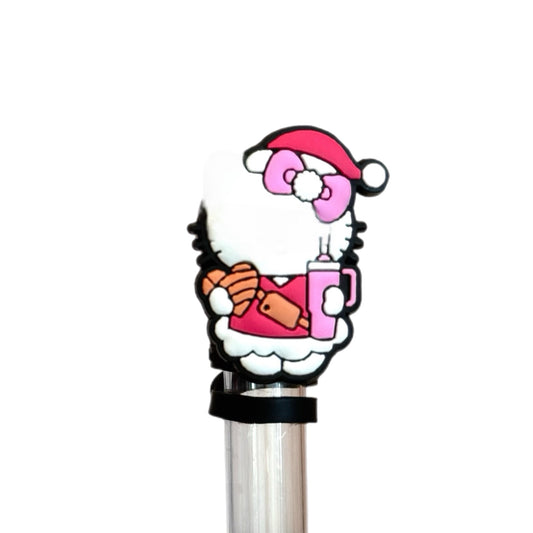 Cute Kitty with Tumbler Straw Topper for Stanley