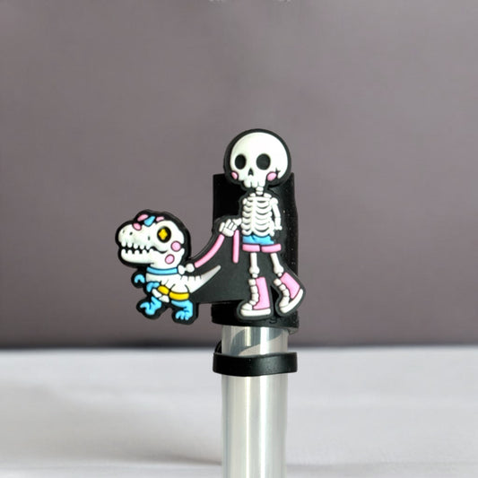 Cute Skelly Straw Topper for Stanley