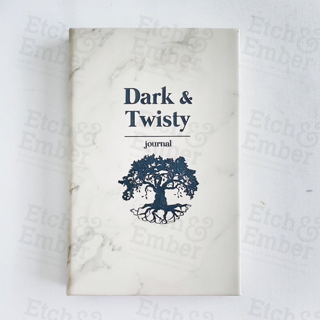 Dark And Twisty Faux Leather Journal- Free Shipping