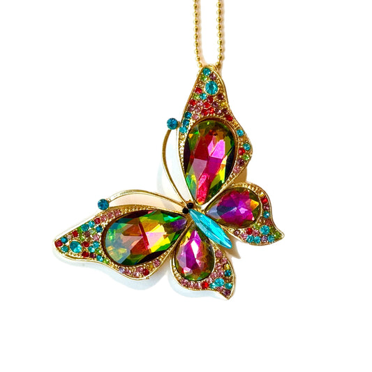 Deluxe Color Shift Butterfly Tumbler Handle Charm for Stanley