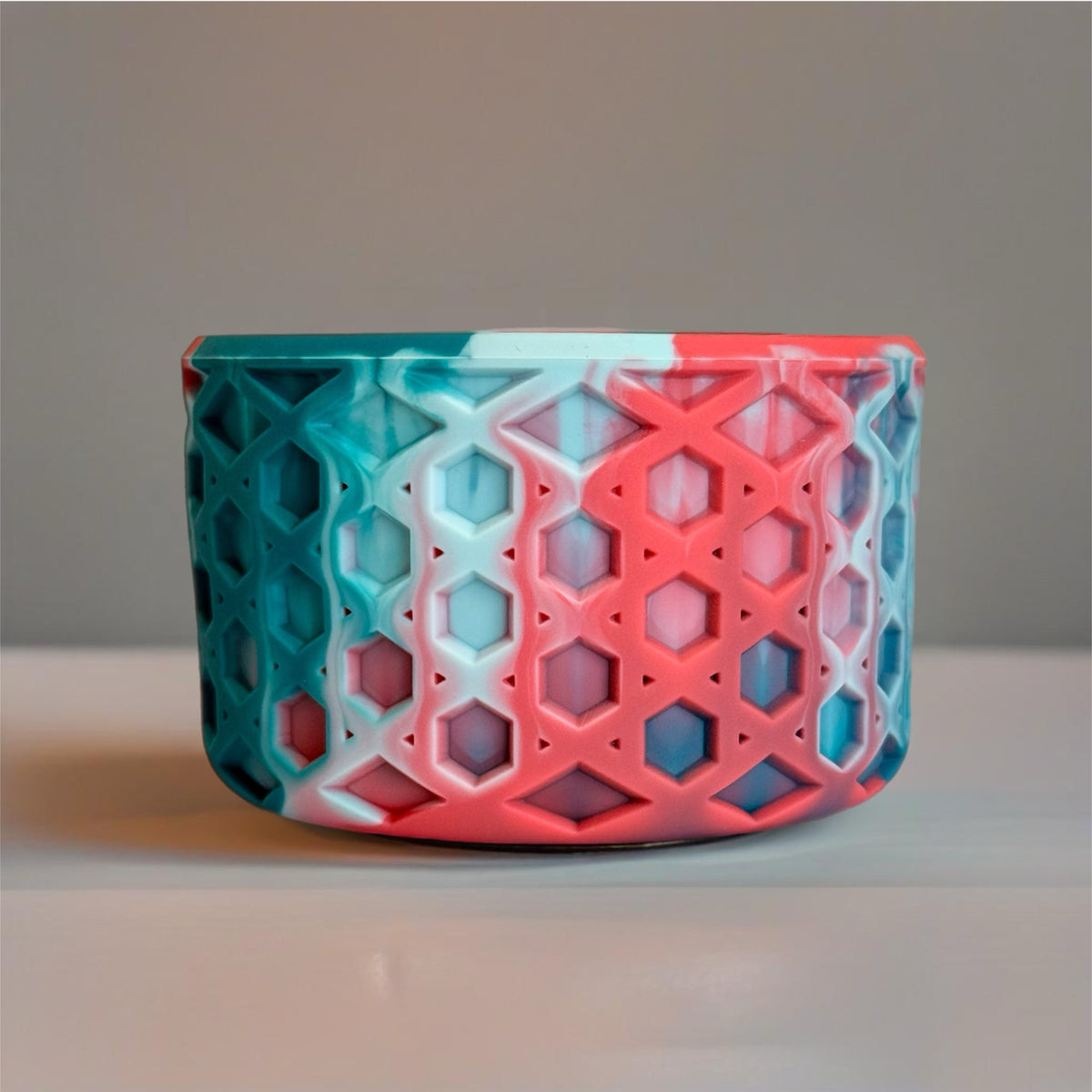 Desert Dusk pearl waffle silicone tumbler boot – view 2