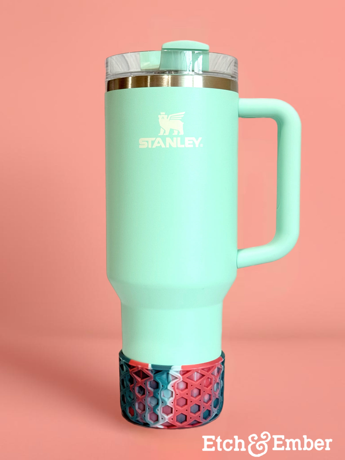 Desert Dusk pearl waffle silicone tumbler boot – view 5