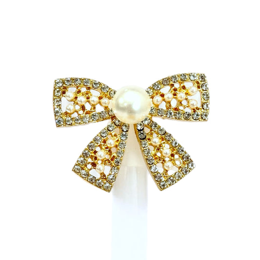 Diamonds & Pearls Bow Deluxe Metal Straw Topper for Stanley