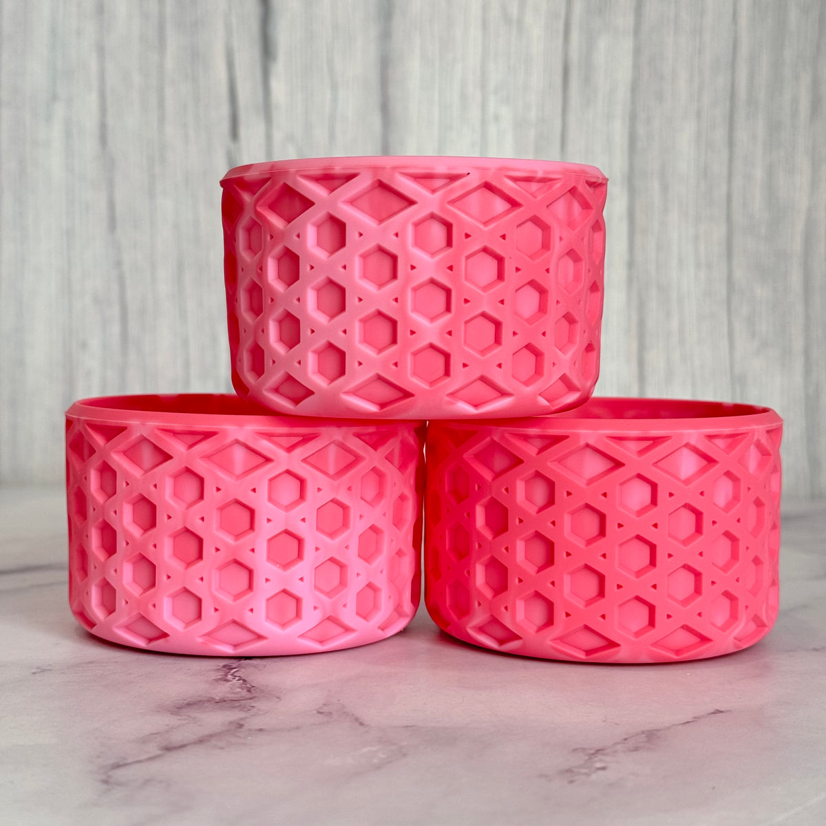 Fairy Floss waffle silicone tumbler boot – front view