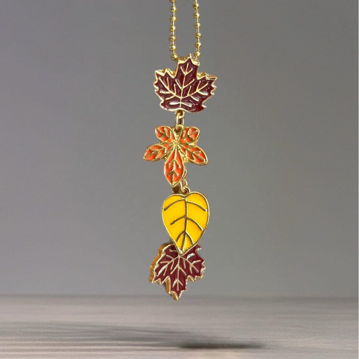 Fall Leaves Tumbler Handle Charm for Stanley by Etch & Ember (4506)