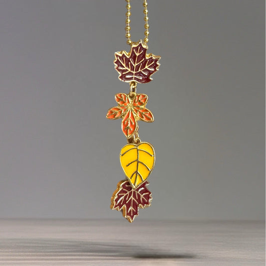 Fall Leaves Tumbler Handle Charm for Stanley by Etch & Ember (4506)