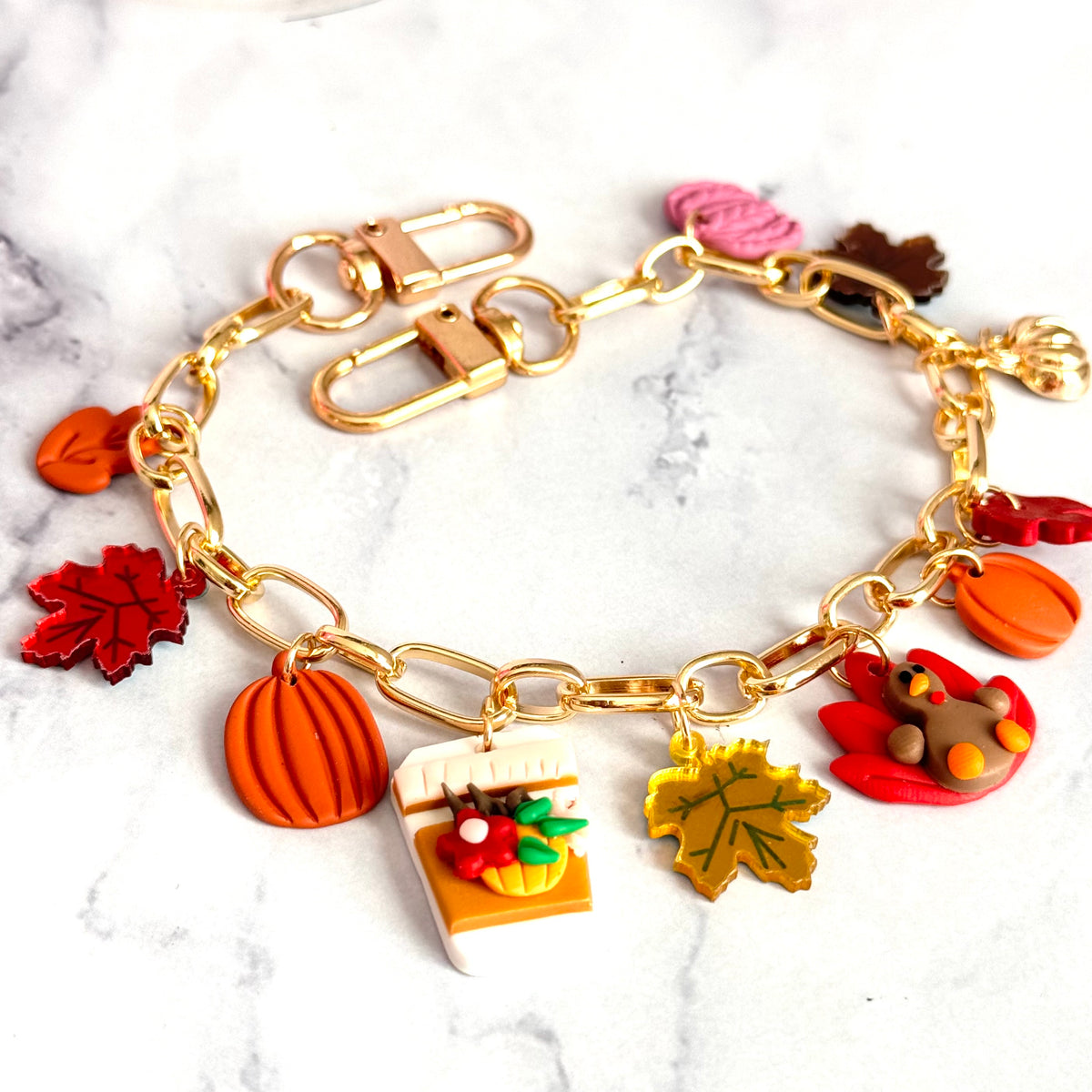 Fall Vibes Deluxe Tumbler Charm Necklace, view 2
