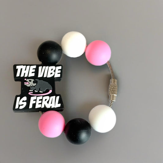 Feral Vibes Bracelet Tumbler Handle Charm