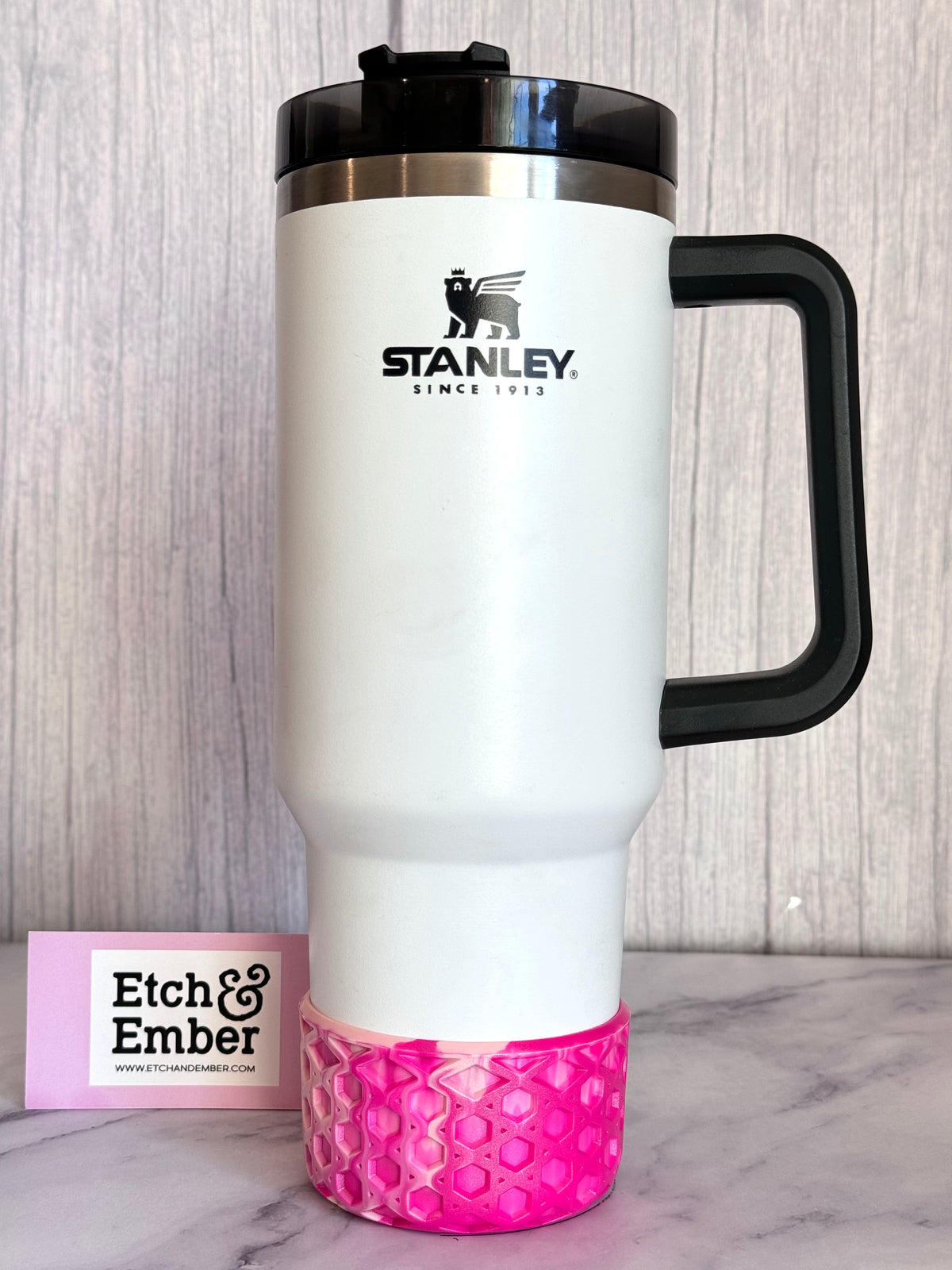 Flockin' Fabulous Flamingo Remix pearl waffle silicone tumbler boot – view 5