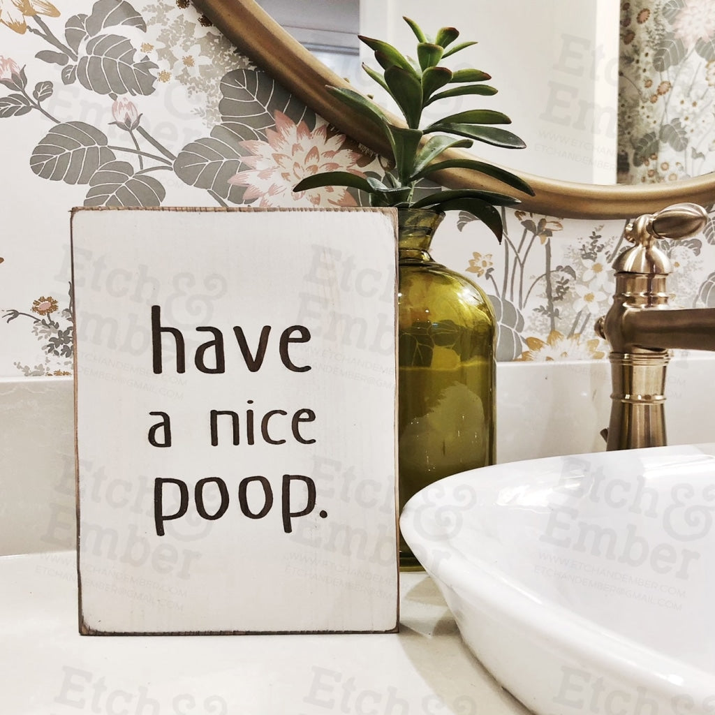 Funny Bathroom Signs- Free Shipping
