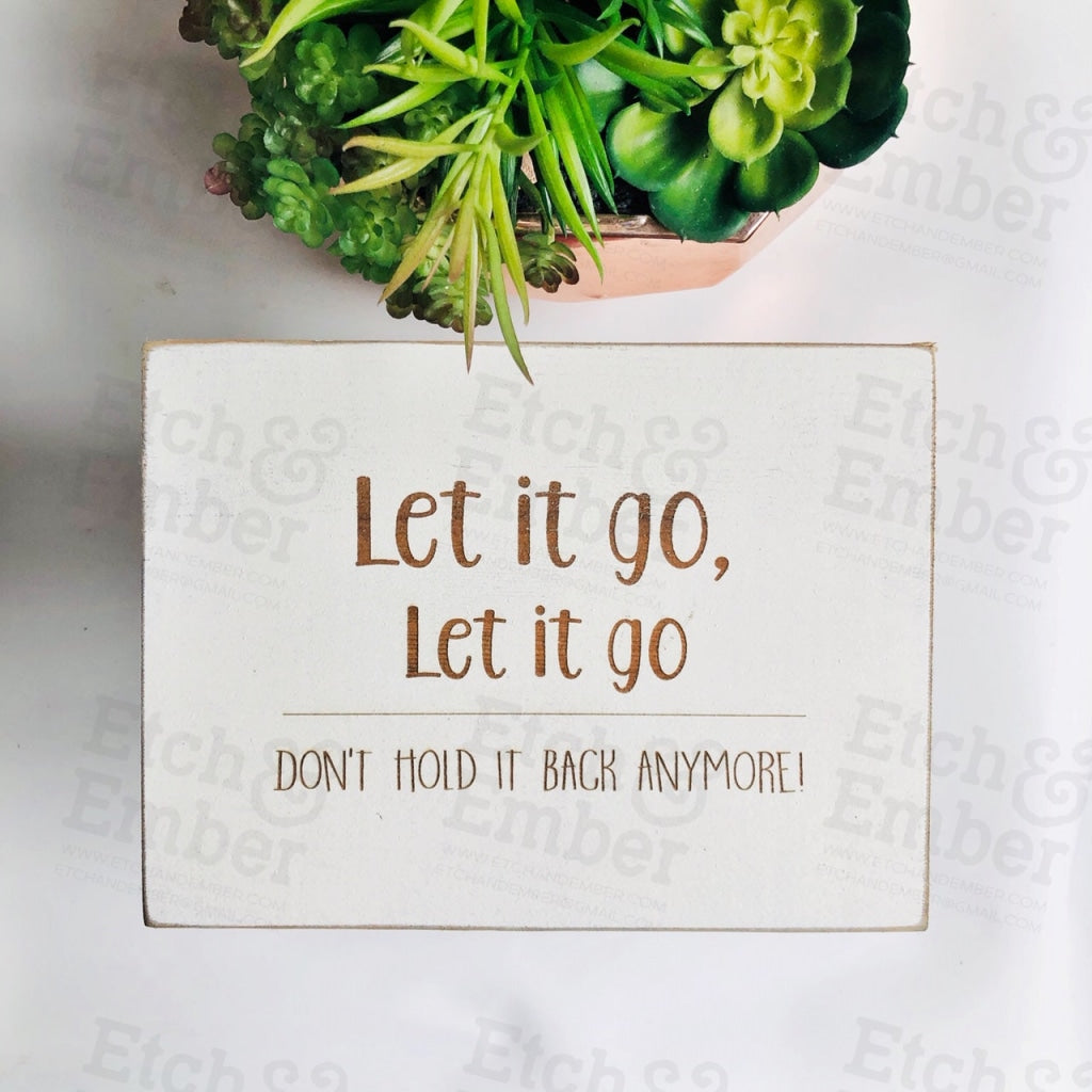 Funny Bathroom Signs- Free Shipping Let It Go