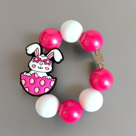 Funny Bunny Bracelet Tumbler Handle Charm for HydroJug
