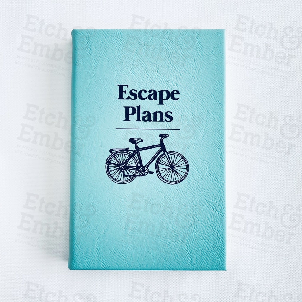 Funny Faux Leather Journals- Free Shipping Escape Plans