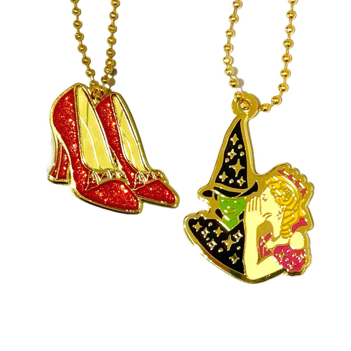 Green & Pink Witches Tumbler Handle Charm for Stanley