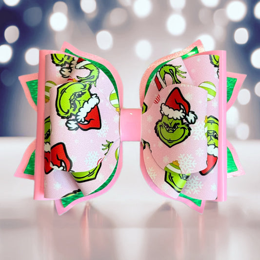 Green Holiday Grump Tumbler Bow for Stanley