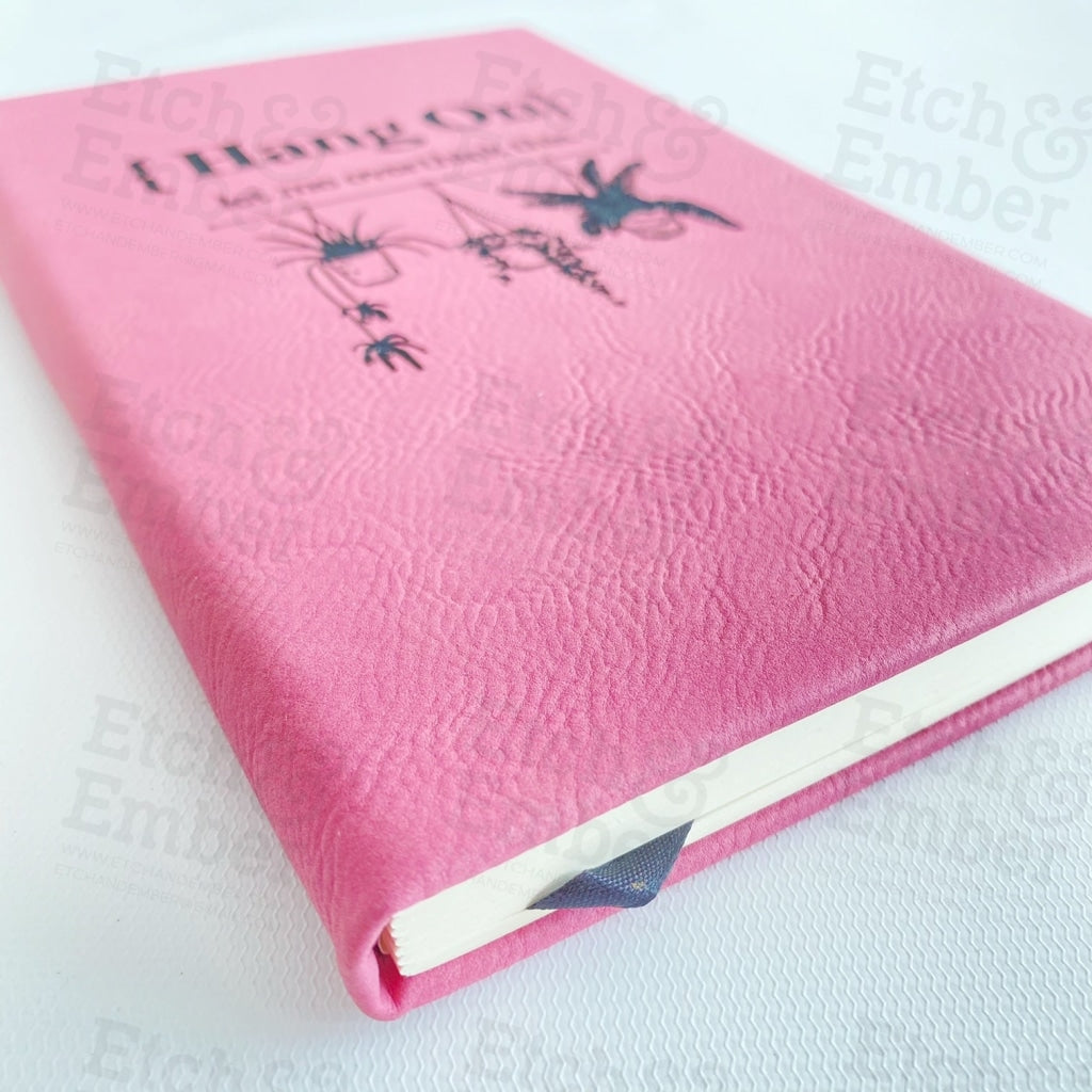 Hang On Let Me Overthink This Faux Leather Journal- Free Shipping