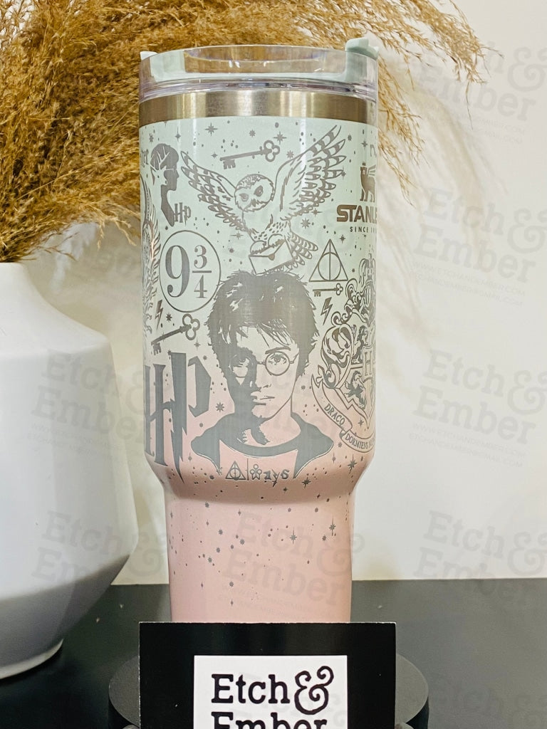 Harry Potter Stanley Cup For Sale Dupe Wizards World 40Oz Stainless Steel  Tumbler With Handle 40 Oz Hogwarts School Tumblers Always Happiness Can Be  Found - Laughinks