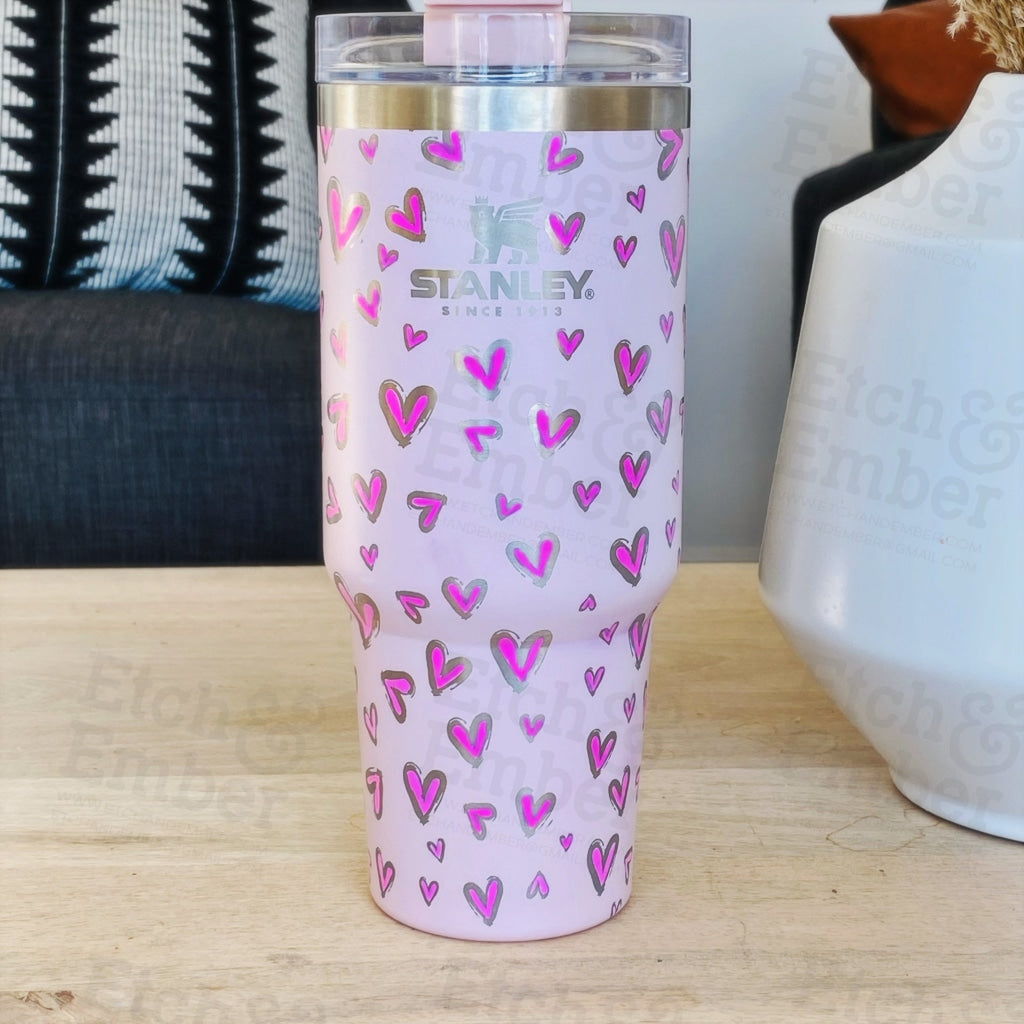 Hearts 40Oz Stanley Tumbler