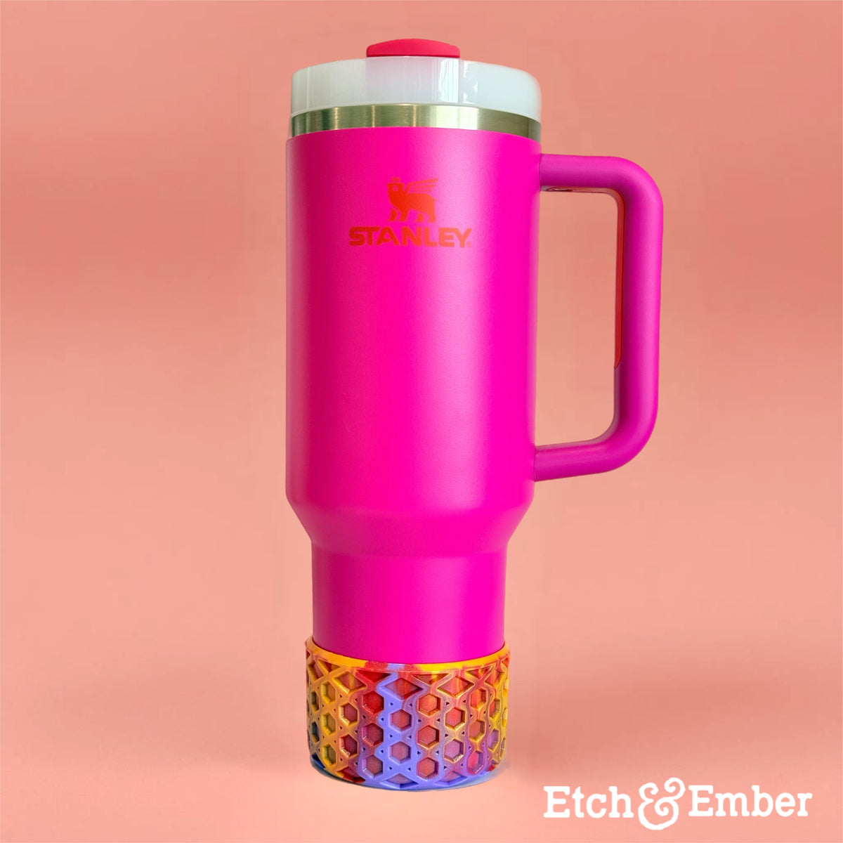 Heat Wave matte waffle silicone tumbler boot – view 3