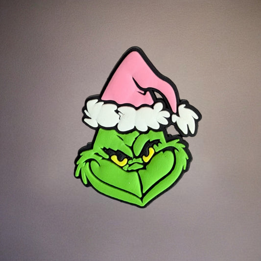 Holiday Grump Pink Hat Silicone Tumbler Magnet for Stanley
