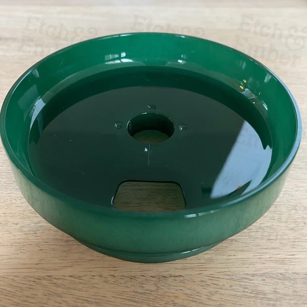 Hunter Green Frosted Stanley Colored Lid