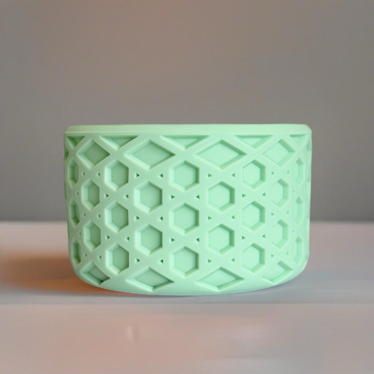 Jadeite matte waffle silicone tumbler boot – view 3