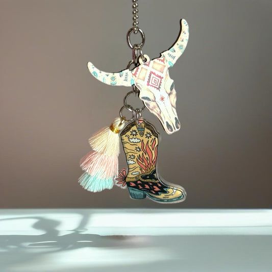 Boho Cowgirl Charm - Tumbler Handle Charm