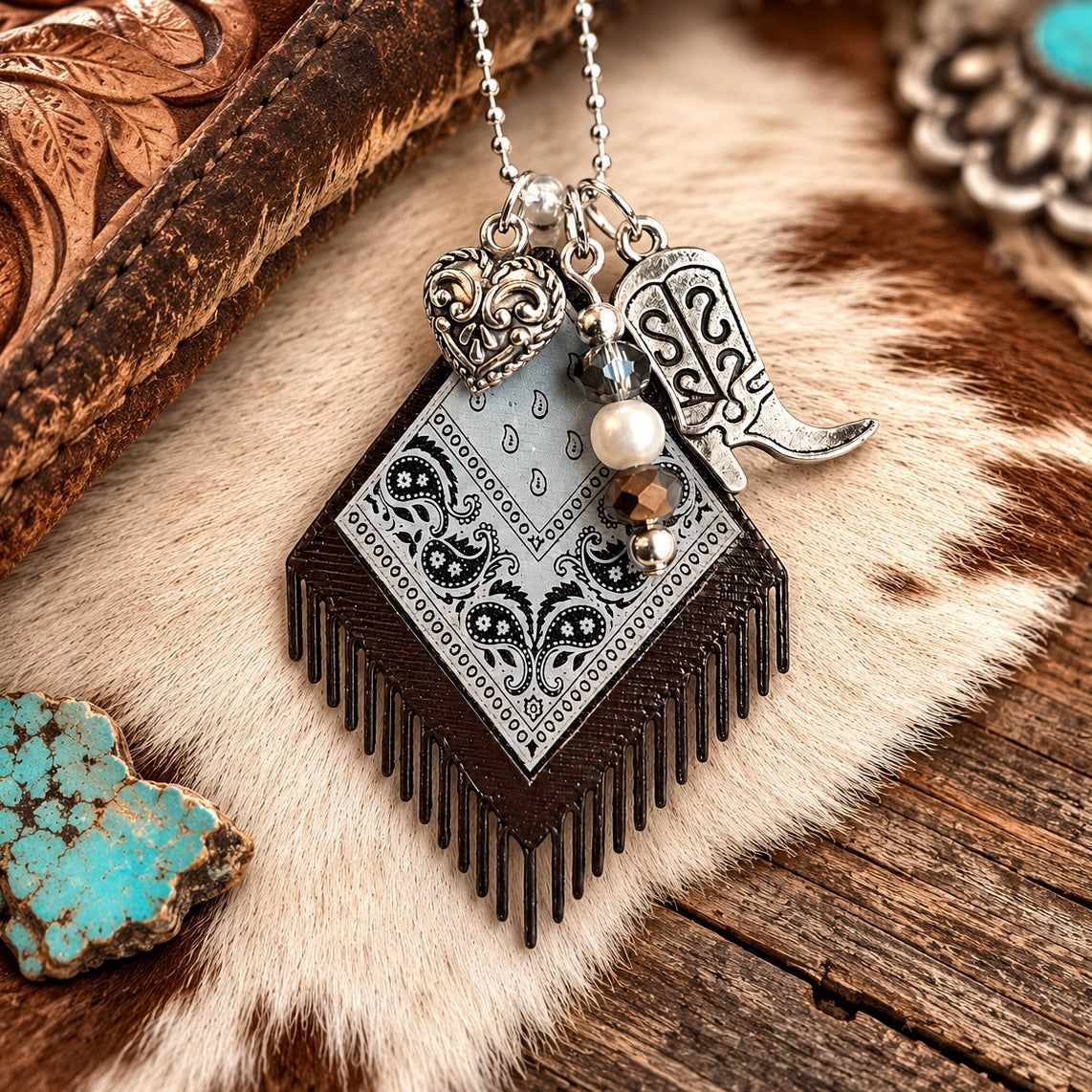 Bandana Belle Charm - Tumbler Handle Charm