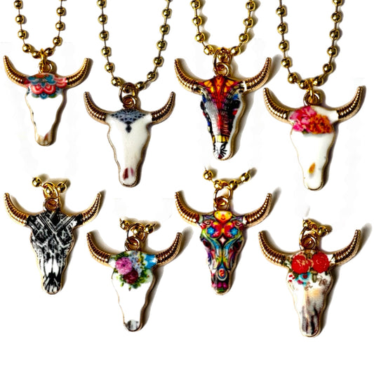 Kacey Musgraves Stanley Cow Skull Charm - Tumbler Handle Charm