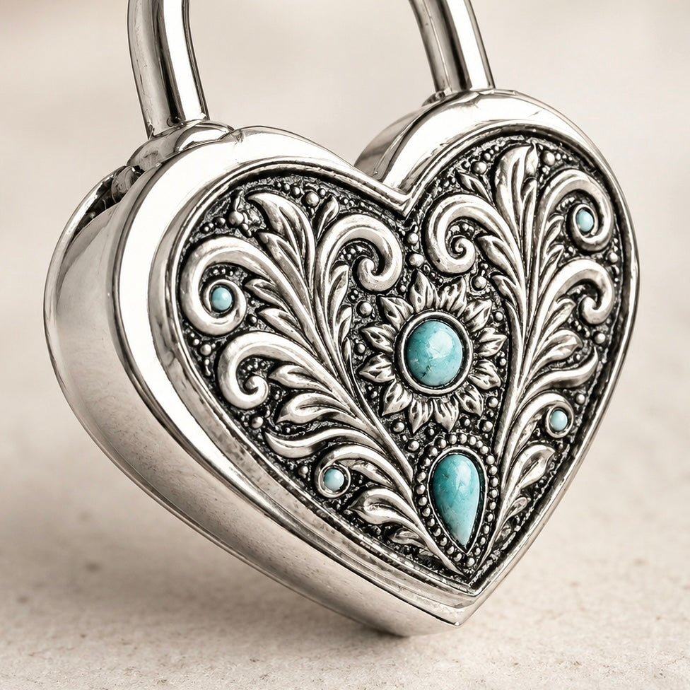 Kacey Musgraves Stanley Silver Sonata Heart Charm - Tumbler Handle Charm