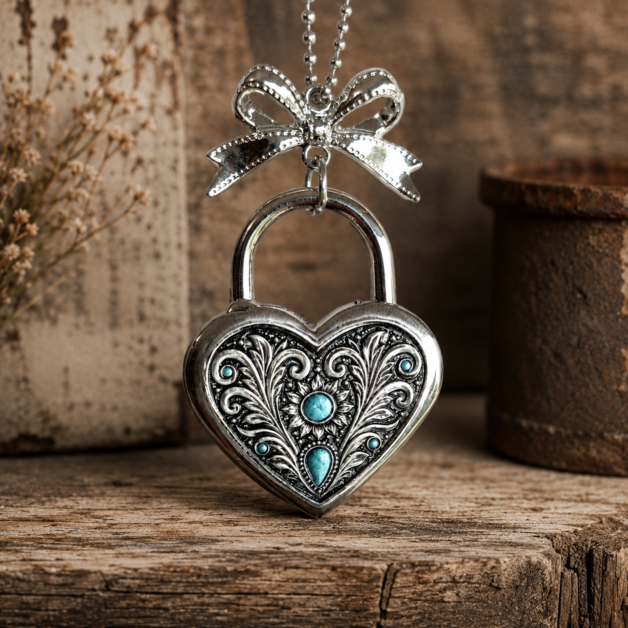Kacey Musgraves Stanley Silver Sonata Heart Charm - Tumbler Handle Charm