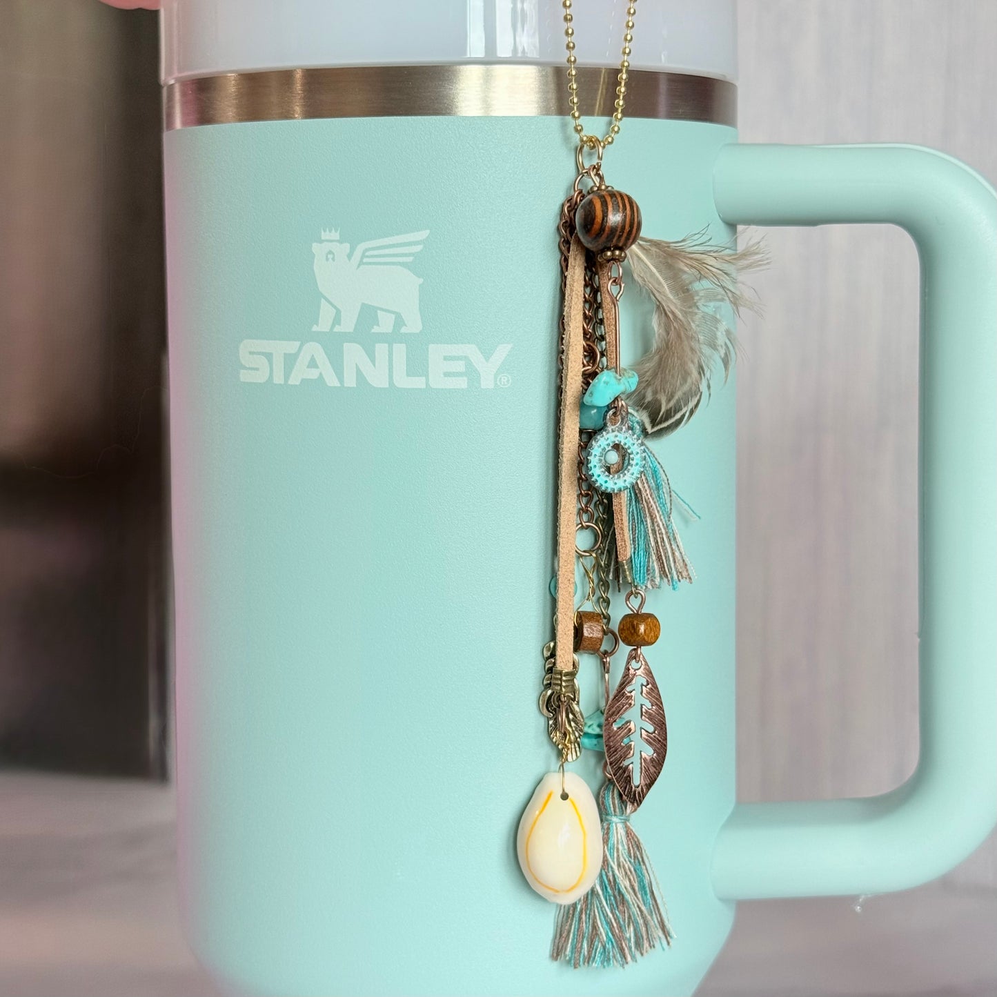 Kacey Musgraves Stanley Tribal Feather Charm - Tumbler Handle Charm