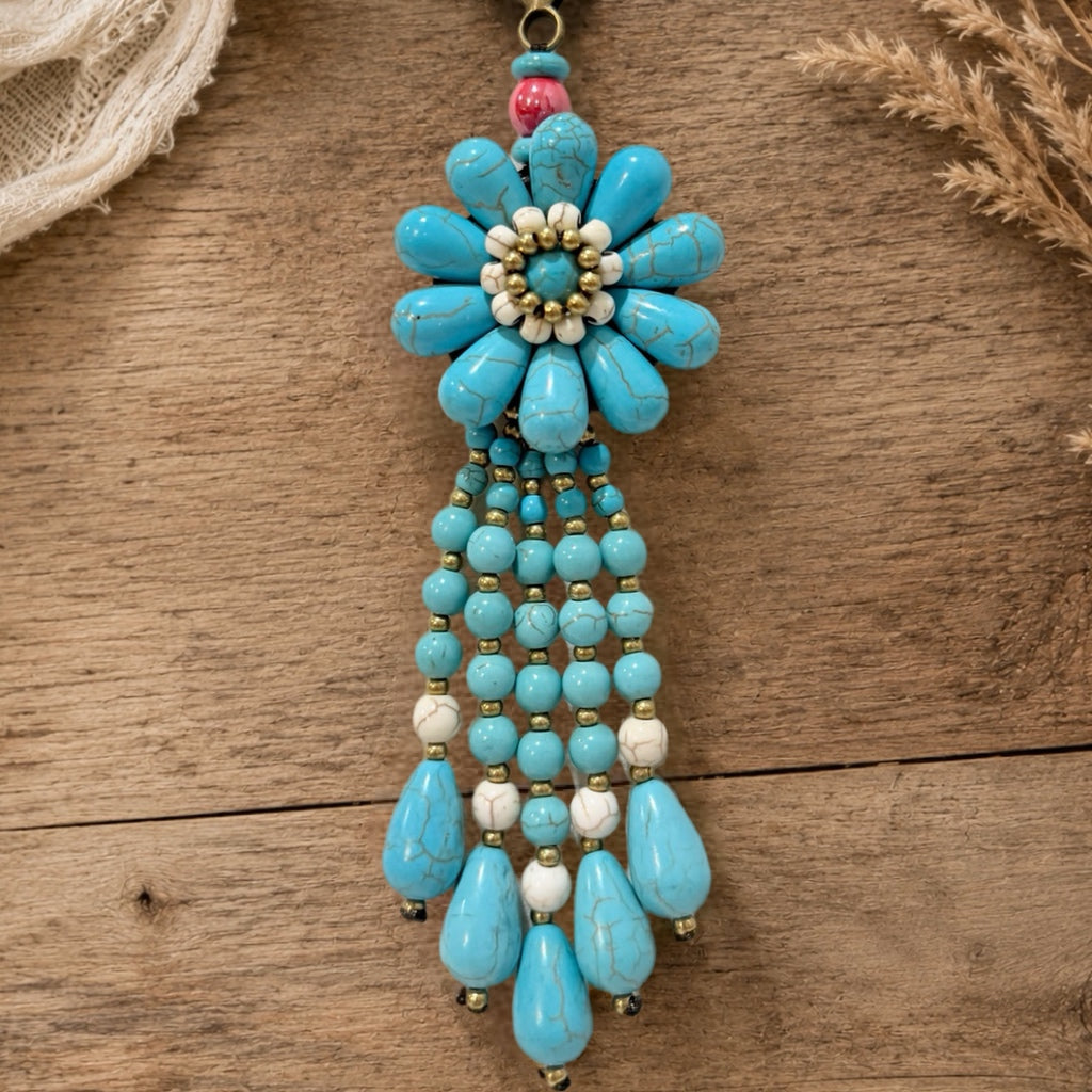 Kacey Musgraves Stanley Turquoise Bloom Charm - Tumbler Handle Charm