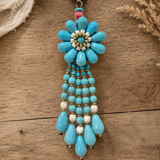Kacey Musgraves Stanley Turquoise Bloom Charm - Tumbler Handle Charm