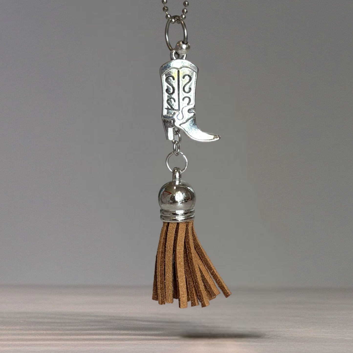 Wild West Silver Tassel Charm - Tumbler Handle Charm
