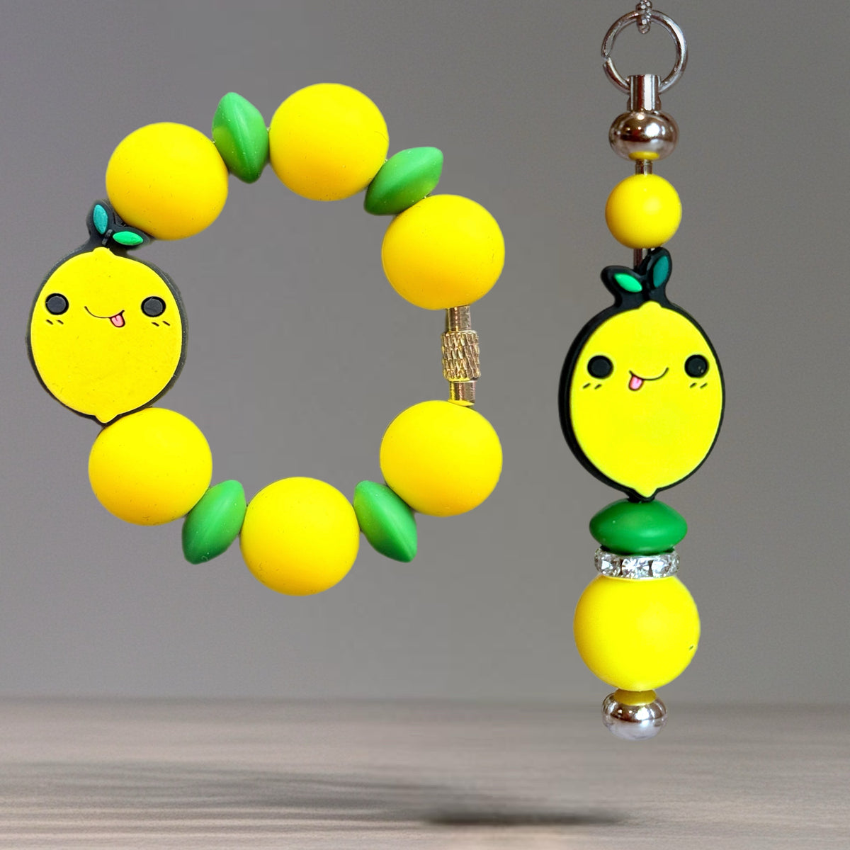 Lemon Cutie Handle Bracelet Tumbler Handle Charm for Stanley