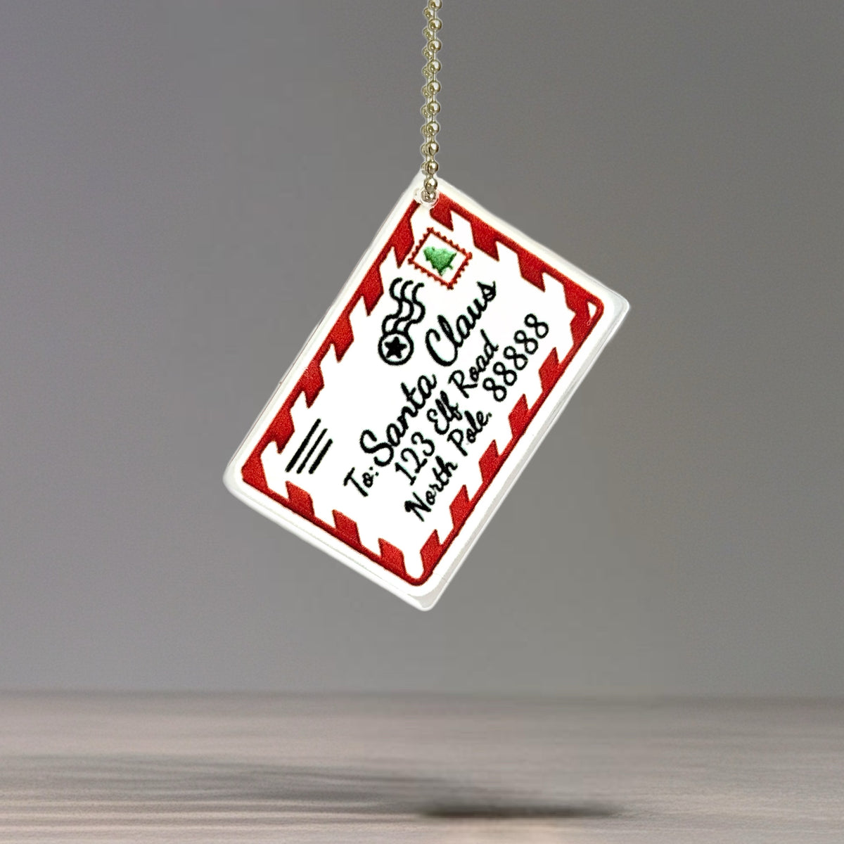 Letter to Santa Tumbler Handle Charm for HydroJug